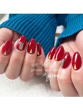 ジェルメ(germer)/インパクト大!!赤のワンカラー☆