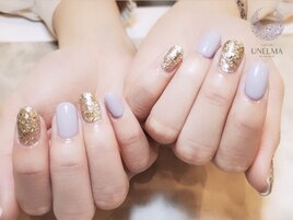 パープル×ゴールド