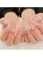 ルシ ネイル 新大久保(LUCI NAIL) チップ長さ出し、持ち込みデザイン