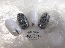 ネイルサロン クイル(QUILL)/５月バラアート（２）