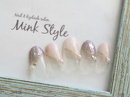 ブラウン斜めフレンチ