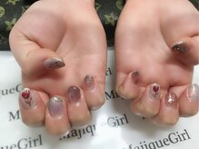 ネイルサロン マジックガール(Nail Salon MagiqueGirl)/【手書き花】