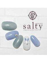 ネイルアンドアイラッシュサロン ソルティ 寺田町(salty)/うさぎネイル