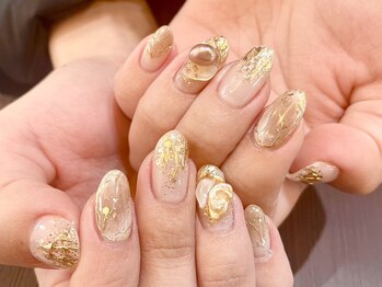 モンシェリネイル(mon cheri nail)の写真/見惚れる完成度♪【持込デザインOK◎結婚式などのイベントにもおすすめ!贅沢アートし放題[オフ込]9500円】