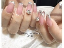 ココルーチェ ネイル バイ ミキュア(CocoLuce nail by MICURE)の雰囲気（カラーコントロール&細めラインで自爪美人♪王道ガラスフレンチ）