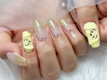 推しネイル グラデーション