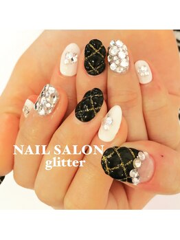 ネイルサロン グリッター(NAIL SALON glitter)/キルティングネイル