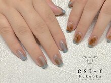 エストアール 博多口店(est-r.)/#カラーフレンチネイル
