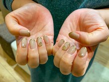 ネイルアルケー(Nail ARCHE)/マグネット×ミラーフレンチ