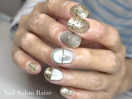 微粒子マグネット/夏ネイル