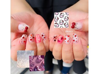 ハズグラスネイル(Haze Grass nail)/ハートネイル