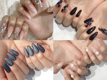 エムズスタイル ネイルバー(M's Style NAIL BAR)の写真/【技術力に自信☆指先美人に♪】当店ダントツ人気！初回オフ無料◎≪ミディアムスカルプ付け放題≫