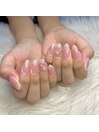 ちゅるんチークネイル