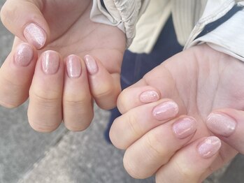 エムスラッシュ ネイル センター北店(M.SLASH)/パラジェル ピンクマグネット