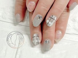 チェックネイル