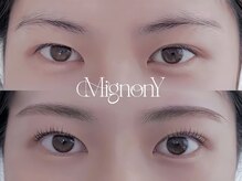 ミニョン ワイ(Mignon Y)の雰囲気（【自然に垢抜け】まつげパーマと眉WAXでふんわり可愛い印象に♪）