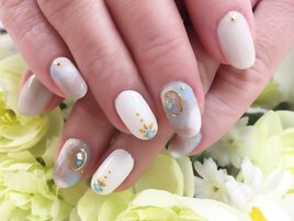 大人素敵ネイル☆タイダイ柄