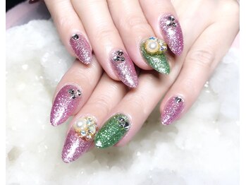 キラキラ ラメネイル