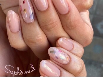 サフィールネイルサフィールネイル(Saphir nail)の写真/ベ-スフィルイン導入店★約400色からお選び頂ける【オフ込み*ワンカラ-¥5500】シンプルだけど上品な指先に!