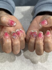 桜チークネイル