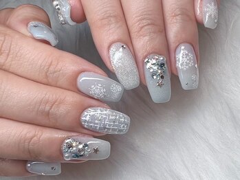 スリーラッシュ エルフネイル(threelash elf.nail)/マグネット　ツイード　チェック