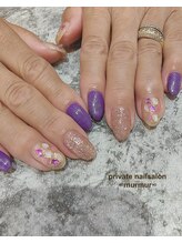 プライベート ネイルサロン マーマ(murmur)/パープルネイル