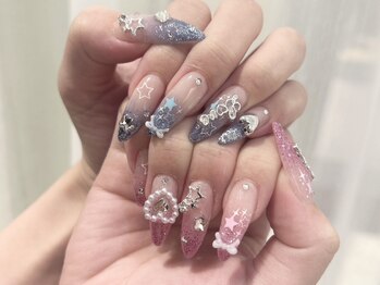 ヘレネ(Helene)の写真/長さ出し一本~OK◎高密着で折れにくい当店自慢の長さ出し♪ロングネイル派にもぴったり☆