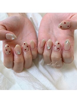 手描きハートネイル