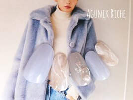 【大理石ネイル】