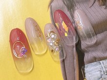 ネイルサロンフォーユー(for u)/押し花×フィルム♪￥６９８０