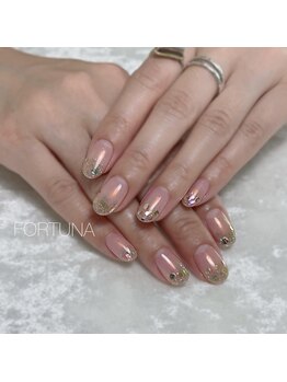 フォルトゥナ(FORTUNA)の写真/うるつや美フォルムでワンカラーも可愛く♪200種類以上の豊富なカラー、ワンポイントのシンプルコース有◎
