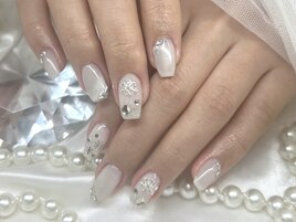 【Rika】雪の結晶ネイル