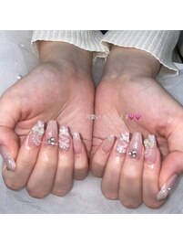 チェックガーリーネイル