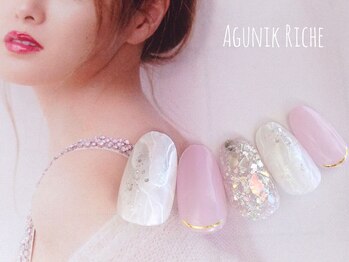 アグニークリッシェ(Agunik Riche)/【大理石ネイル】