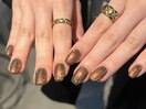 brown × gold