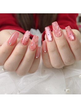アートネイル ギャラリー(Art nail Gallery)/ちゅるんピンクのキルティング