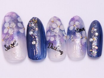 ネイリックス 栄ガスビル(NAILX)/清涼感たっぷりフラワー