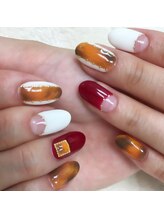 アイラッシュアンドネイル専門店 クラル(CURAR)/べっこうネイル￥9980