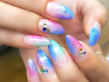 ネイルサロン シェル(Nail Salon SHELL)/カラフル☆グラデーション