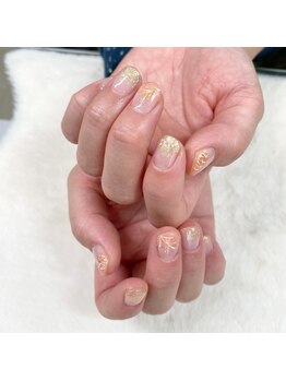 はあとねいる 宇都宮御幸ヶ原店/フラワーグラデーションネイル