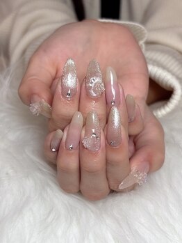 ラメグラデーションネイル♪