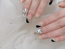 フィオナ 大久保店(Fiona)/ネイビーワンホンネイル#新宿