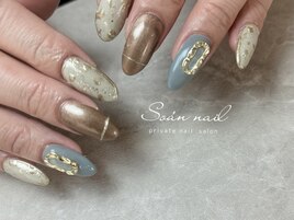 ゴールド×ブルー