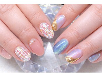 トレゾア 松戸店(TRESR)の写真/12種から選べる定額コース☆【ジェル¥5480/¥6480,スカルプ¥9980/¥13480】写真デザイン¥6480♪