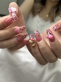 ヒョウ柄×マグネット