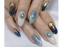 ネイルサロン ビューティーマジック 川口店/ブルーネイル