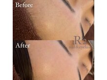 アイラッシュサロンアールツー(eyelash salon R2)/アイブロウWAX+額WAXオプション