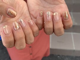 ニュアンスネイル、水彩