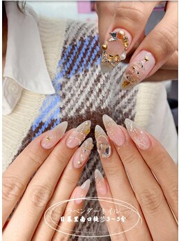 ラベンダー(Lavender)/クリスマスネイル