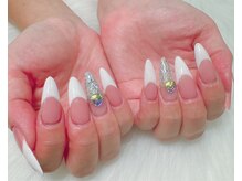 ジェルネイル/チップ長さ出し/フレンチネイル/ラメグラ/大宮